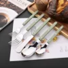 RivetRustic Green Flatware Set