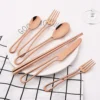 Blush Luxe – 4-Piece Rose Gold Cutlery Set