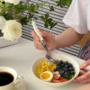 NordicGlow Cutlery Set – White Handle Elegance
