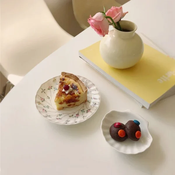 kf-S33823e0d2e434e41bfa29878b8d21b05W Shellé Ceramic Plate & Trinket Tray