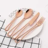 Blush Luxe – 4-Piece Rose Gold Cutlery Set