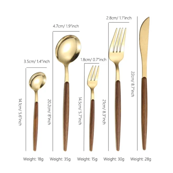 kf-S5478914805a04297b7bf32d3e280ddf4e TimberGrip Cutlery Set