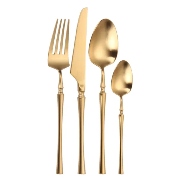 LuxeGold 4-Piece Cutlery Set