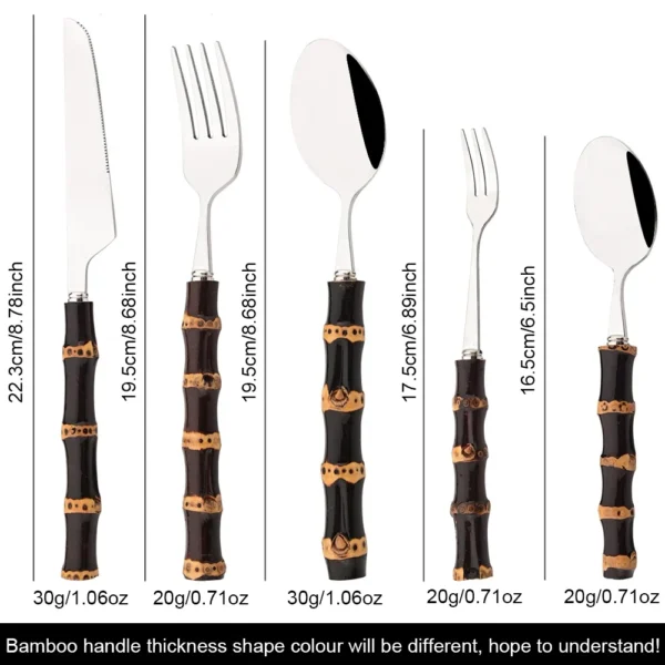 BambooCharm Cutlery Set