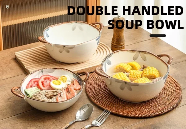 kf-S6a55d4313ca44704a14c4803e7b170874 Rustic Comfort Bowl – 1700ml Ceramic Soup & Noodle Dish with Handles