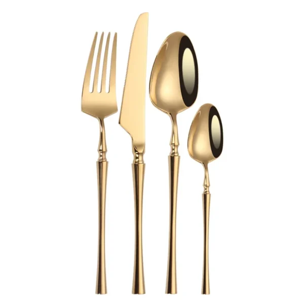 LuxeGold 4-Piece Cutlery Set