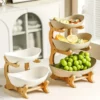 EleganceStack – Multi-Tier Fruit & Snack Plate