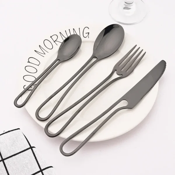 Noir Luxe Flatware Set
