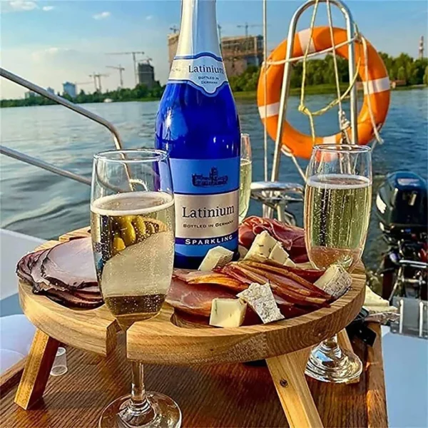 VinoGo – Foldable Wooden Picnic Wine Table