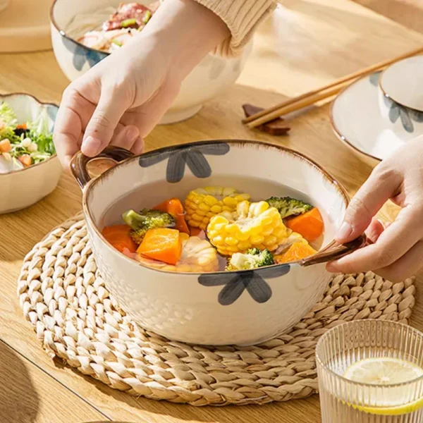 kf-Sa44538741a6a4ba89a80329ba6317e7cM Rustic Comfort Bowl – 1700ml Ceramic Soup & Noodle Dish with Handles