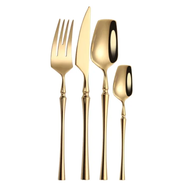 LuxeGold 4-Piece Cutlery Set