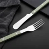 RivetRustic Green Flatware Set