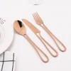 Blush Luxe – 4-Piece Rose Gold Cutlery Set