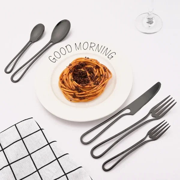 Noir Luxe Flatware Set