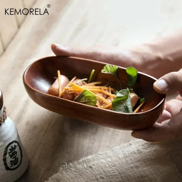 kf-Se3ea3efb49c14394b99307c013dcf2298 DriftWood Solid Wood Boat-Shaped Rectangular Snack Plate