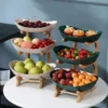 EleganceStack – Multi-Tier Fruit & Snack Plate