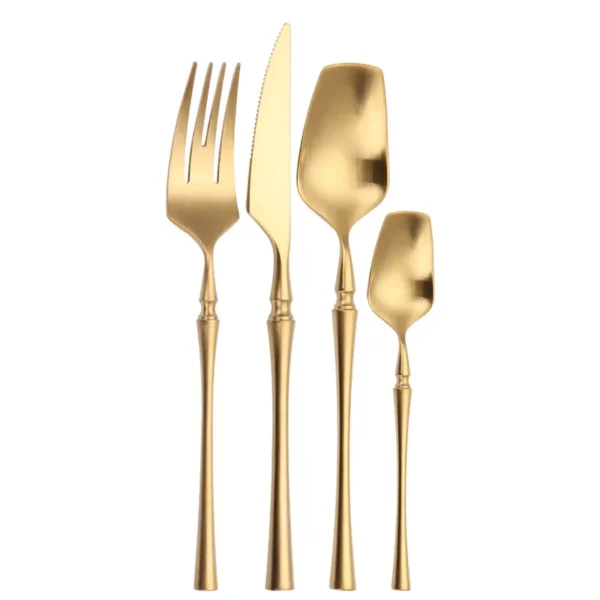 LuxeGold 4-Piece Cutlery Set
