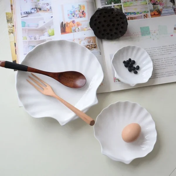 kf-Sedeef0e6e6e14968bb6ad757a920609fh Shellé Ceramic Plate & Trinket Tray