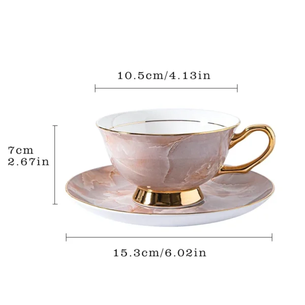 Marbella Luxe – 3-Piece Elegant Bone Porcelain Coffee Set