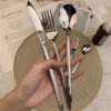 Arbor Elegance – 3pc Tree-Inspired Cutlery Set