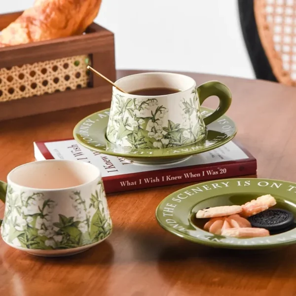 Orchid Grace Vintage Mug Set