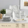 FloraStone 26-Piece Marble Dinner Set