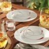 Plume Elegance 12-Piece Dinnerware Set