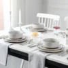 SlateGlow 18-Piece Stoneware Dinnerware Set