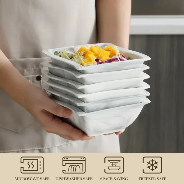 FloraStone 26-Piece Marble Dinner Set