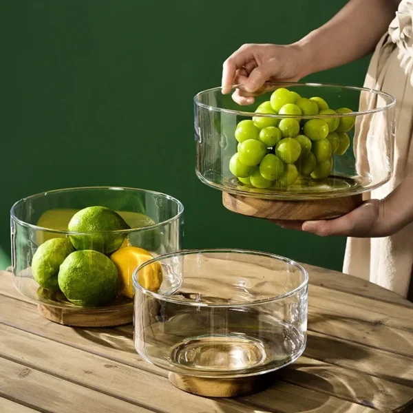 ClearNest Glass Fruit & Snack Bowl