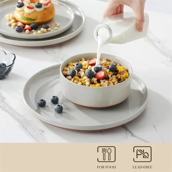 SlateGlow 18-Piece Stoneware Dinnerware Set