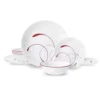 Plume Elegance 12-Piece Dinnerware Set
