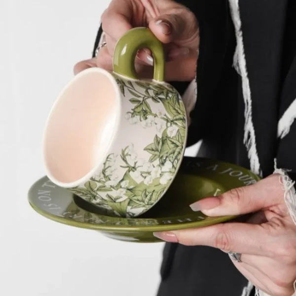 Orchid Grace Vintage Mug Set