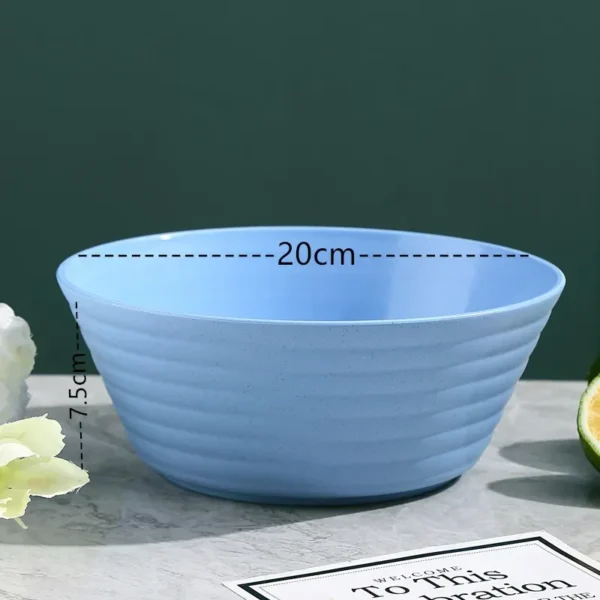 kf-S9f6d8733fdd44296b61fb9b87303ff80S EcoBowl – Reusable Wheat Straw Cereal & Soup Bowl